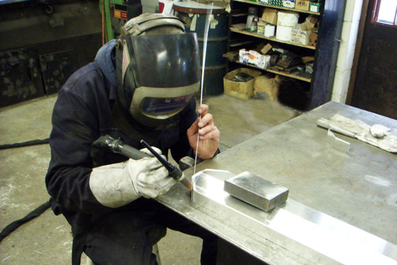 Aluminium section fabrication and welding is undertaken in-house by our skilled specialists