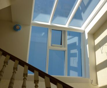 Bespoke double-pitched skylight with a non-standard pitch