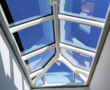 Our roof lanterns are fitted with high-performance, dual-sealed, self-cleaning, double/triple-glazing